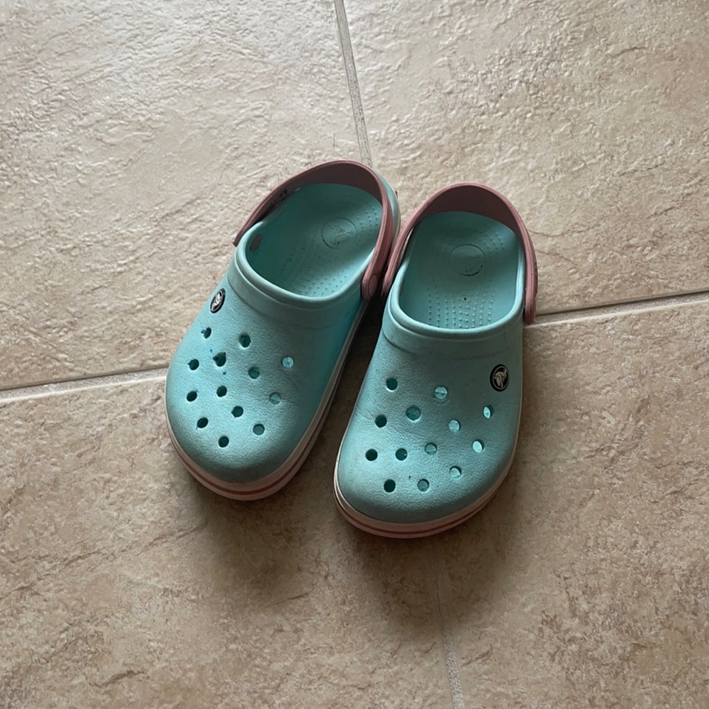 Light blue crocs✨